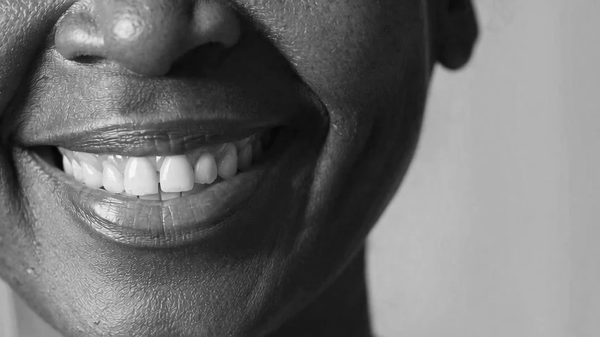 Confident customer with genuine smile